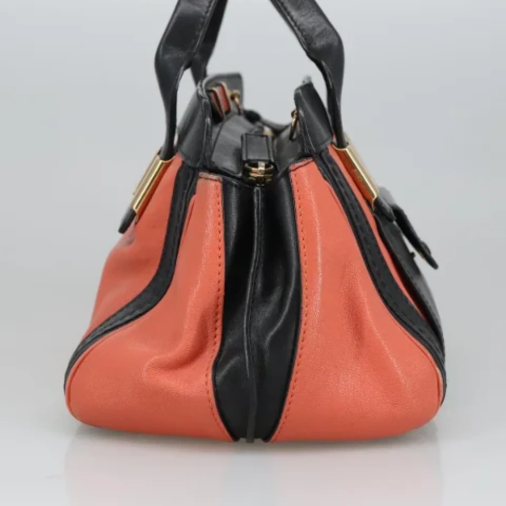 Chloé Pre-owned Leather shoulder-bags Orange Dames