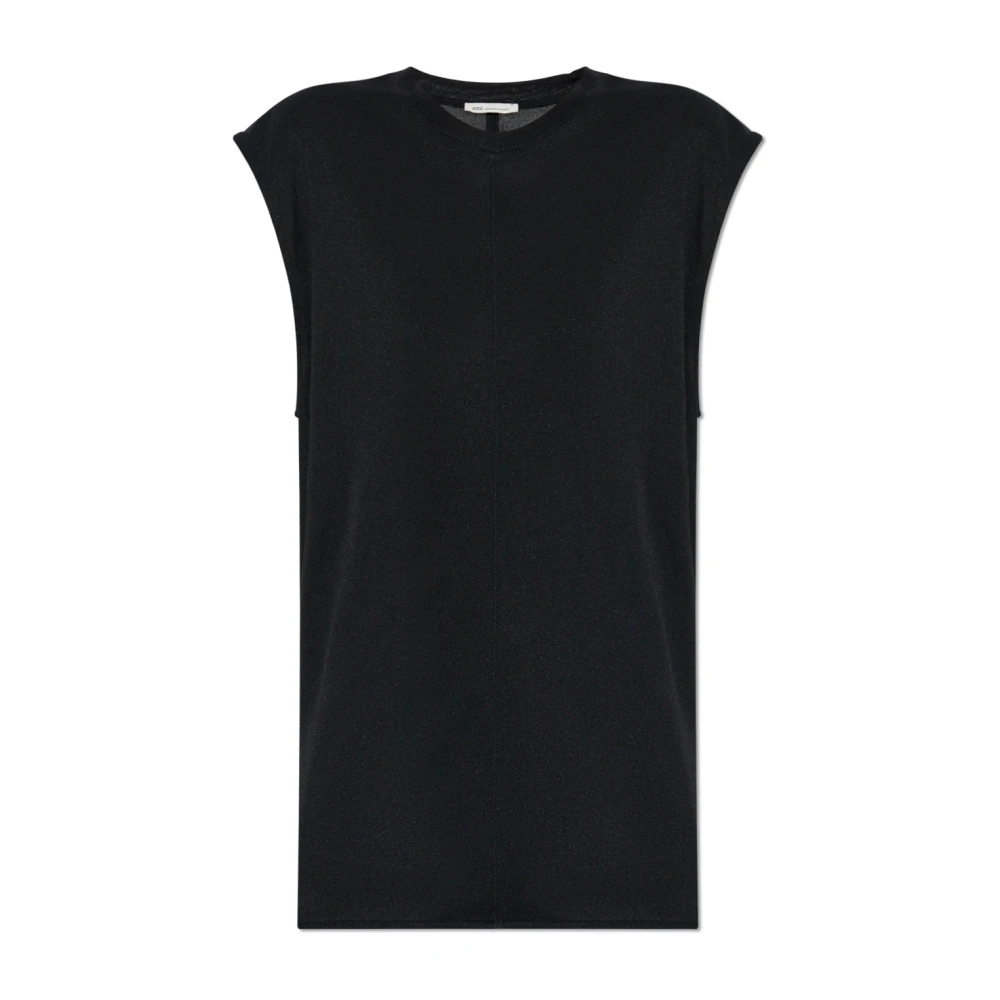 Ami Paris Donna Nero Top, L, New,