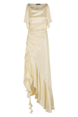 satin-tulip-sleeve-dress