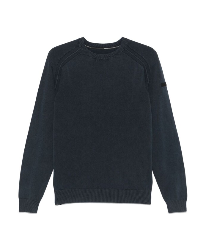 pull-en-maille-cotelee-bleu-marine