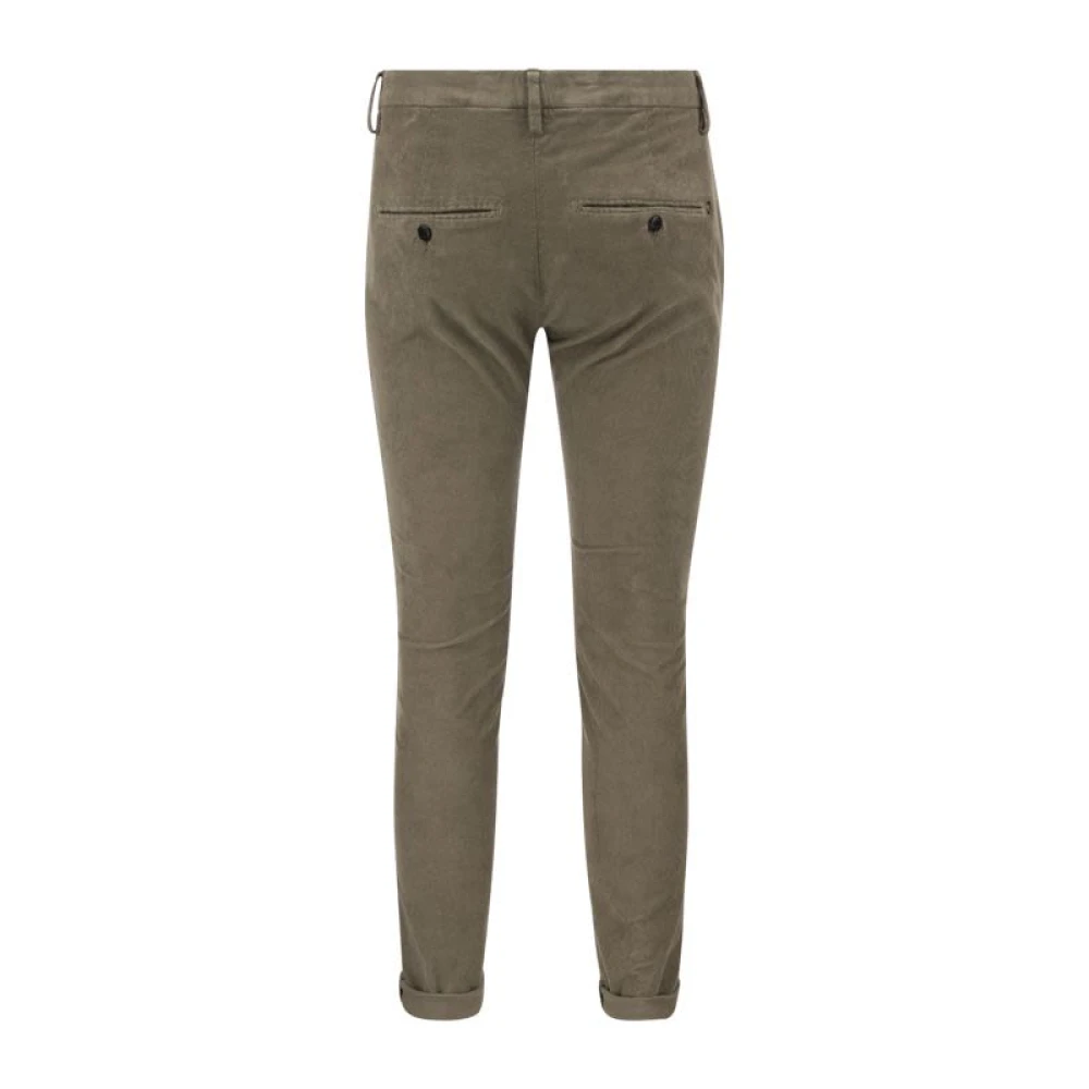 Dondup Gaubert Slim Velvet Broek Brown Heren