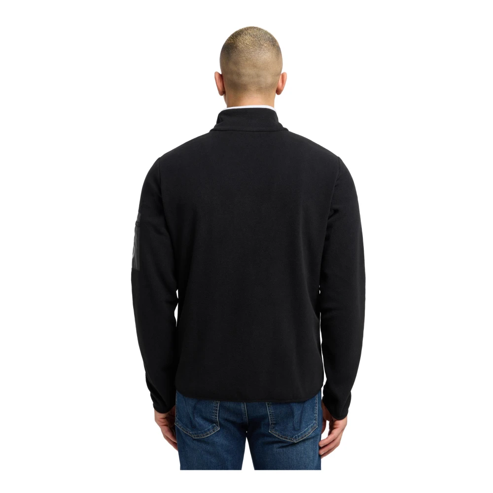 carlo colucci Sportieve Fleecejas Black Heren