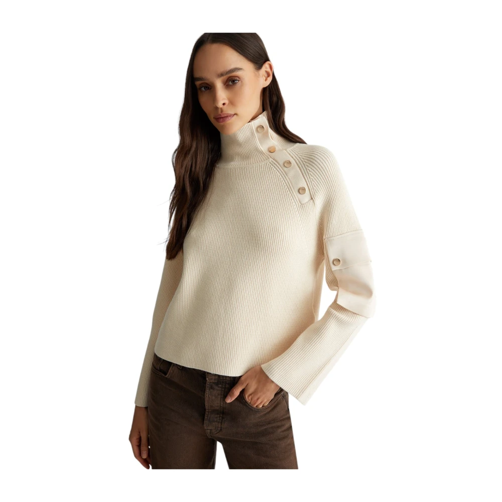 Liu Jo Stijlvolle Gebreide Top Beige Dames