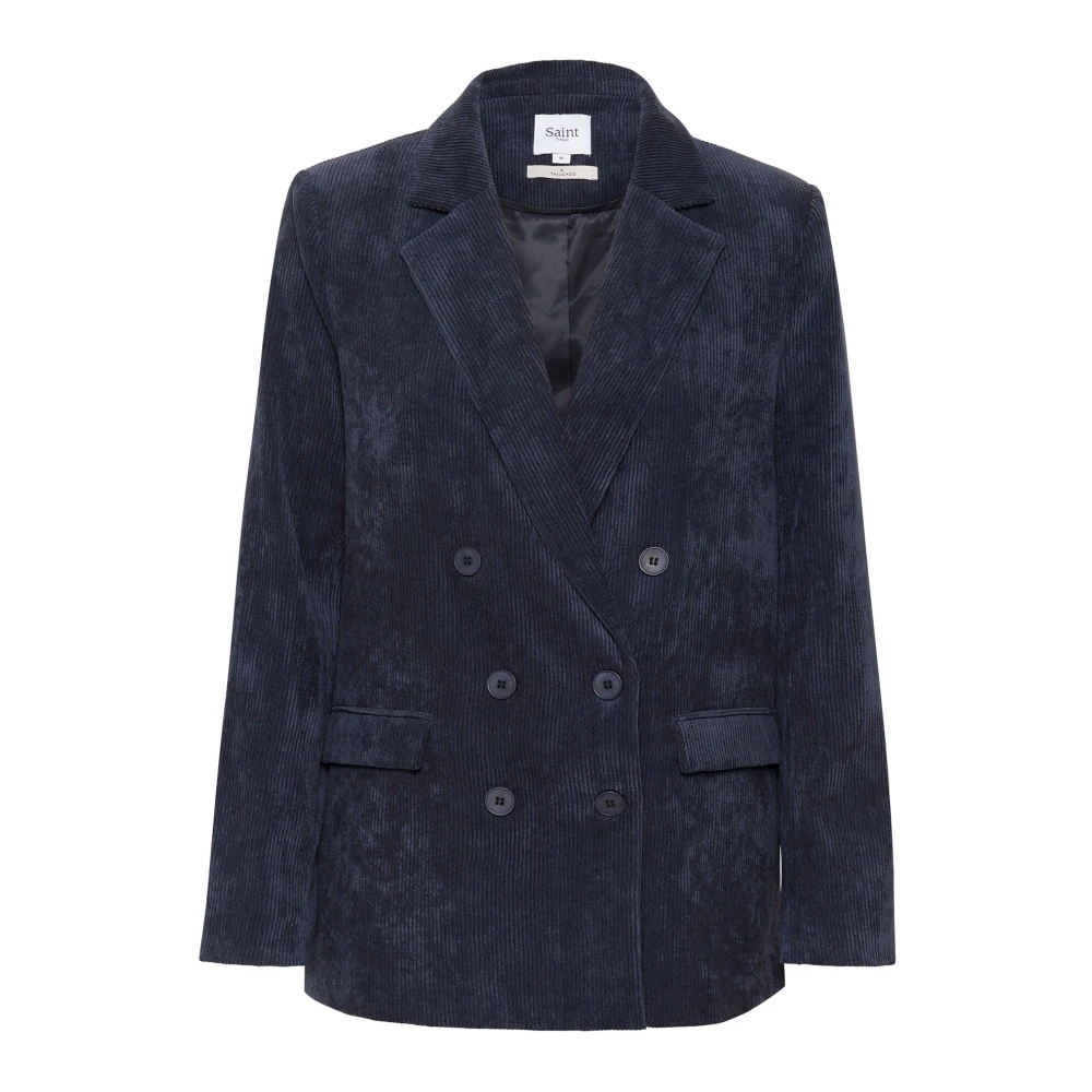 Saint Tropez Klassisk Blazer Jacka Night Sky Blue, Dam