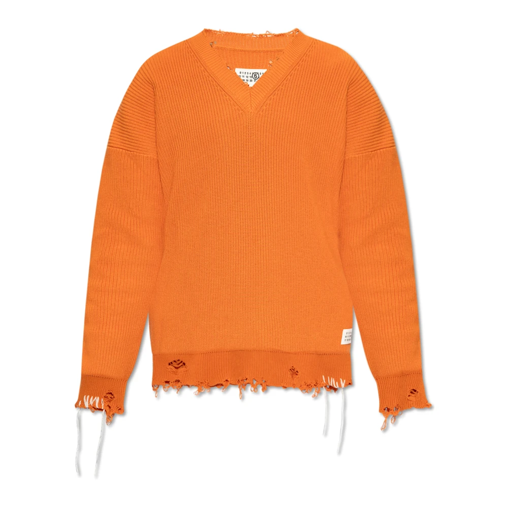 Knitwear > V-neck Knitwear - - MM6 Maison Margiela - Modalova
