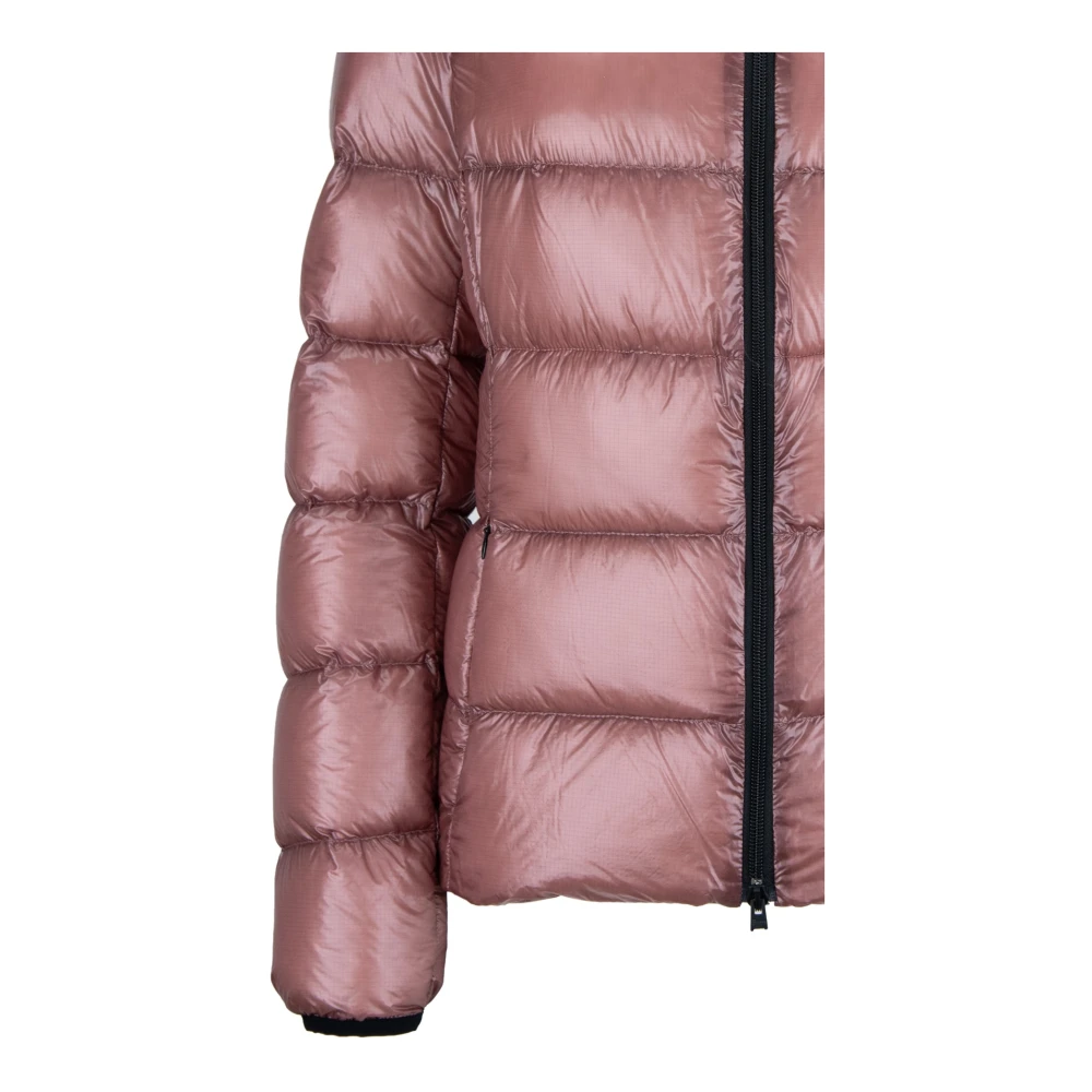 Herno Korte donsjas met afneembare capuchon Pink Dames