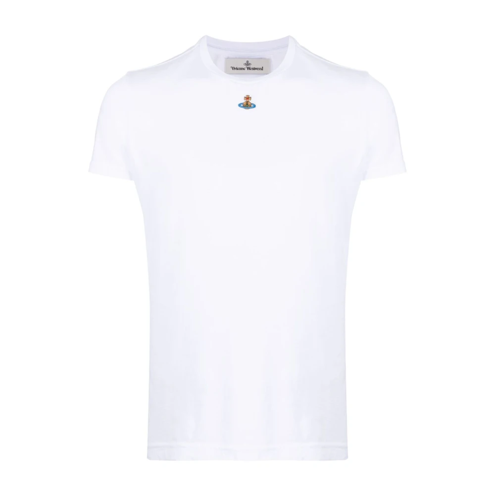 Vivienne Westwood Orb Logo Witte T-shirts en Polo's White Heren