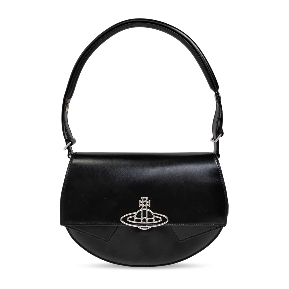 Vivienne Westwood Leren schoudertas Black Dames