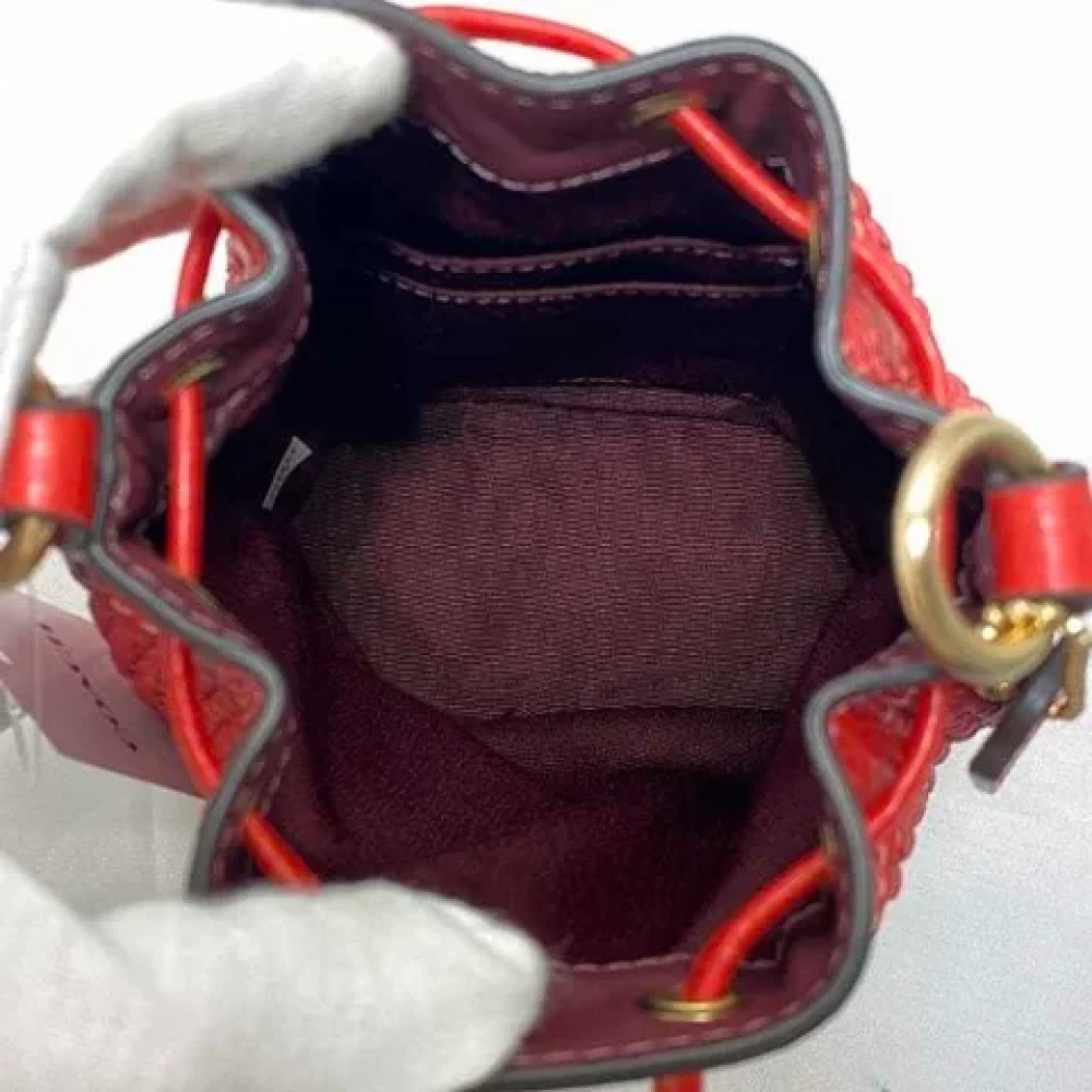 Coach Pre-owned Leather shoulder-bags Red Dames