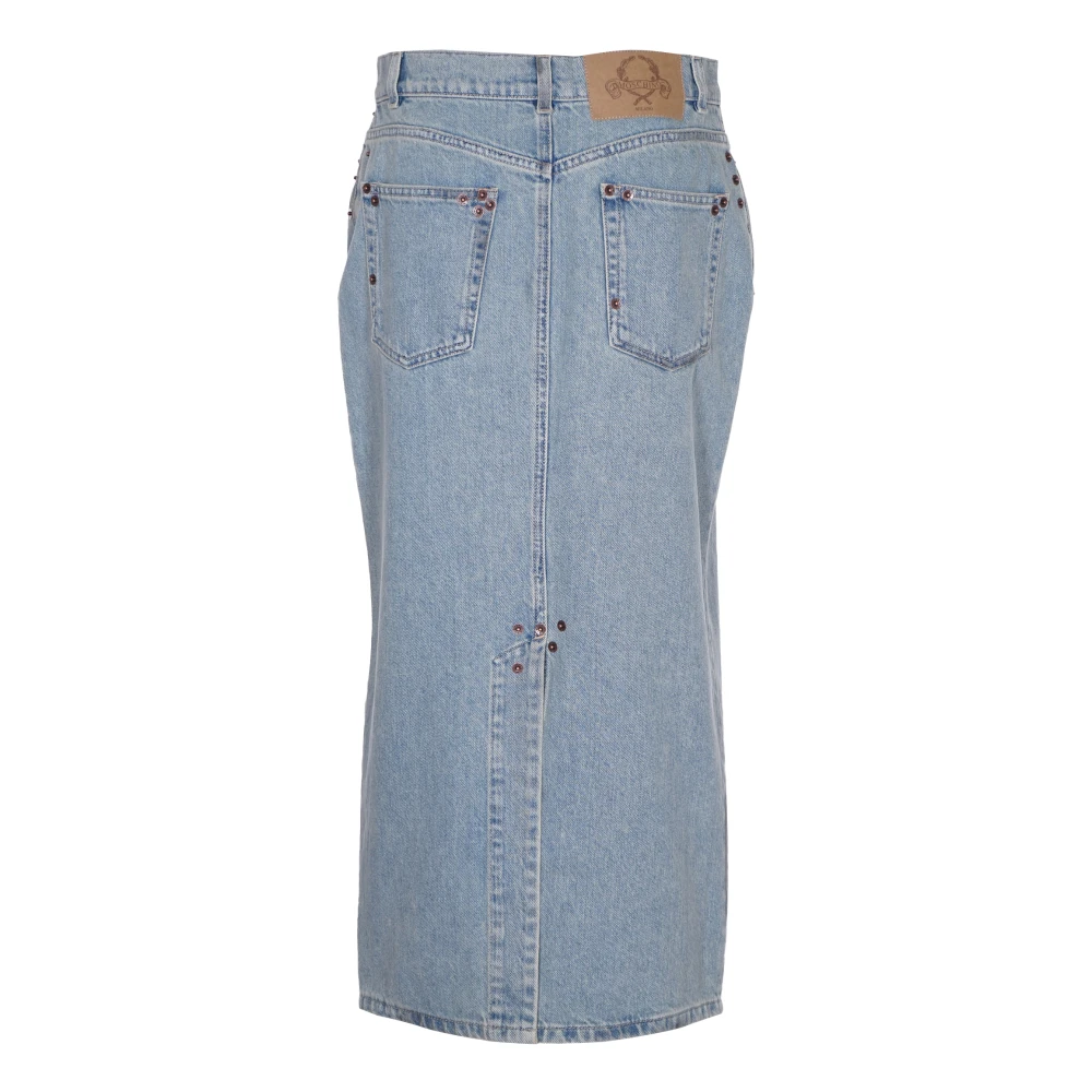 Moschino Heldere Blauwe Rok Blue Dames