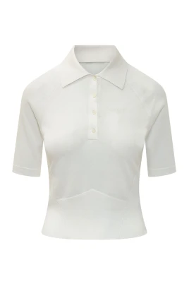 Cropped Second-Skin Polo