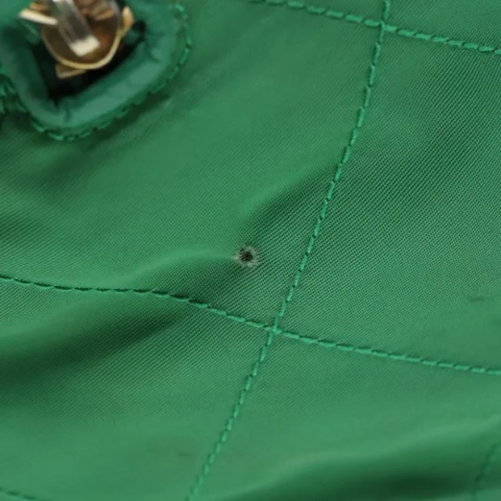 Prada Vintage Pre-owned Nylon handbags Green Dames