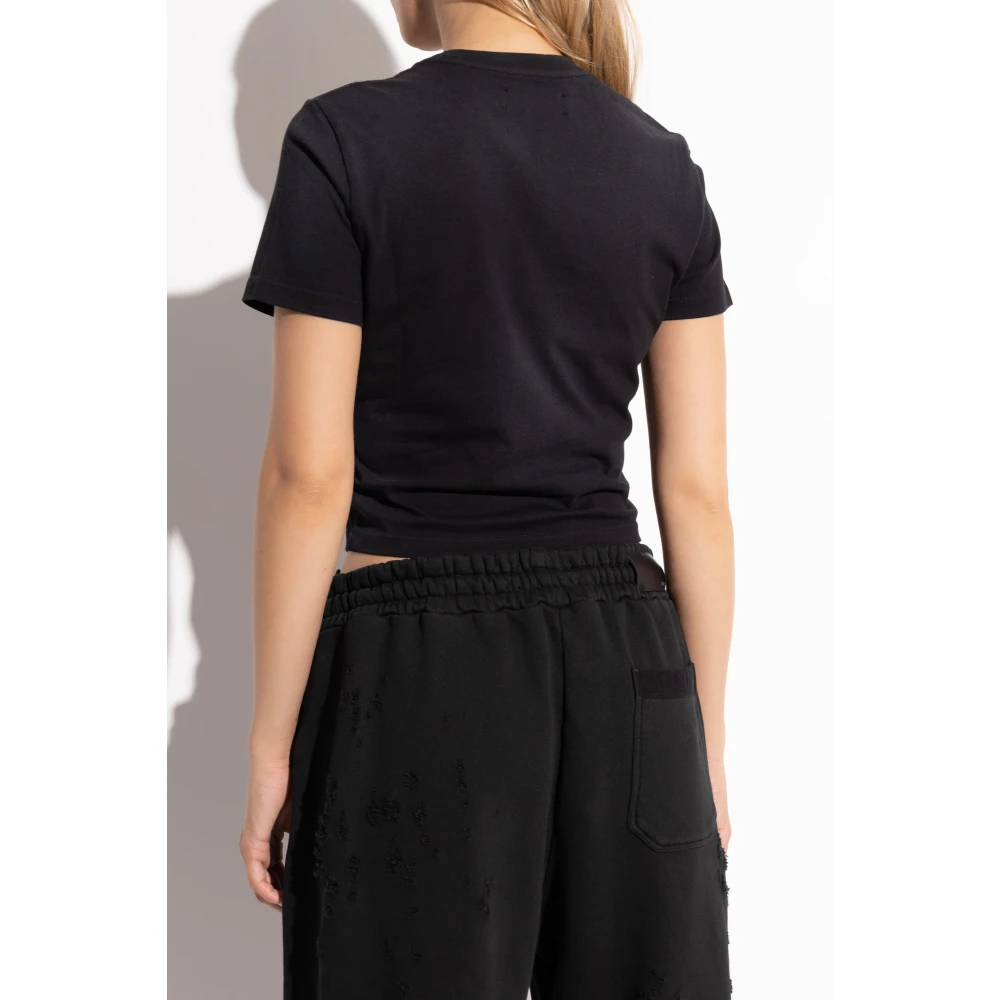 Amiri T-shirt met logo Black Dames