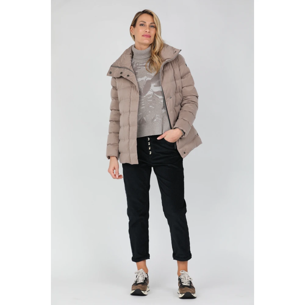 RRD Velvet Jacquard Turtleneck Gray Dames