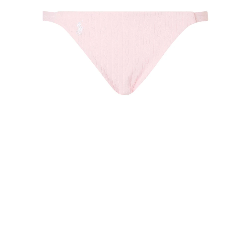 Ralph Lauren Roze Strandbikini Geborduurd Logo Pink Dames