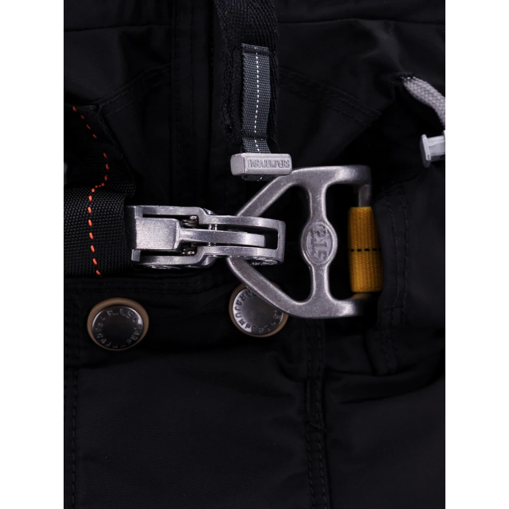 Parajumpers Zwarte Winterjas met Ritssluiting Black Heren