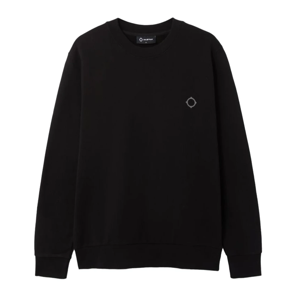 Ma.strum Logo Sweater in Zwart Black Heren