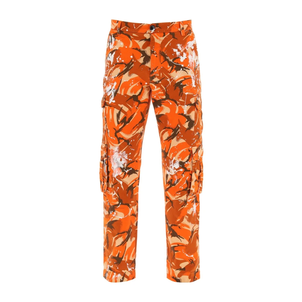 Martine Rose Slim-fit Trousers Orange Heren