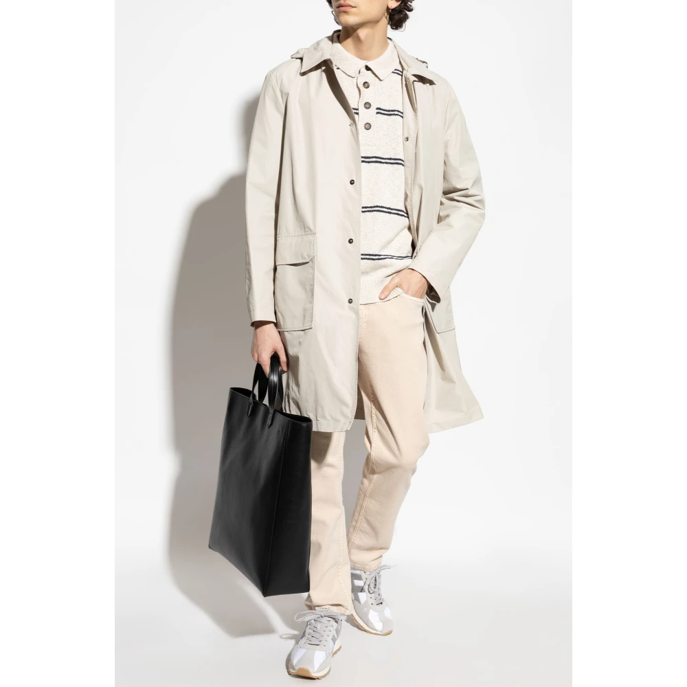 Eleventy Jas met afneembare capuchon Beige Heren