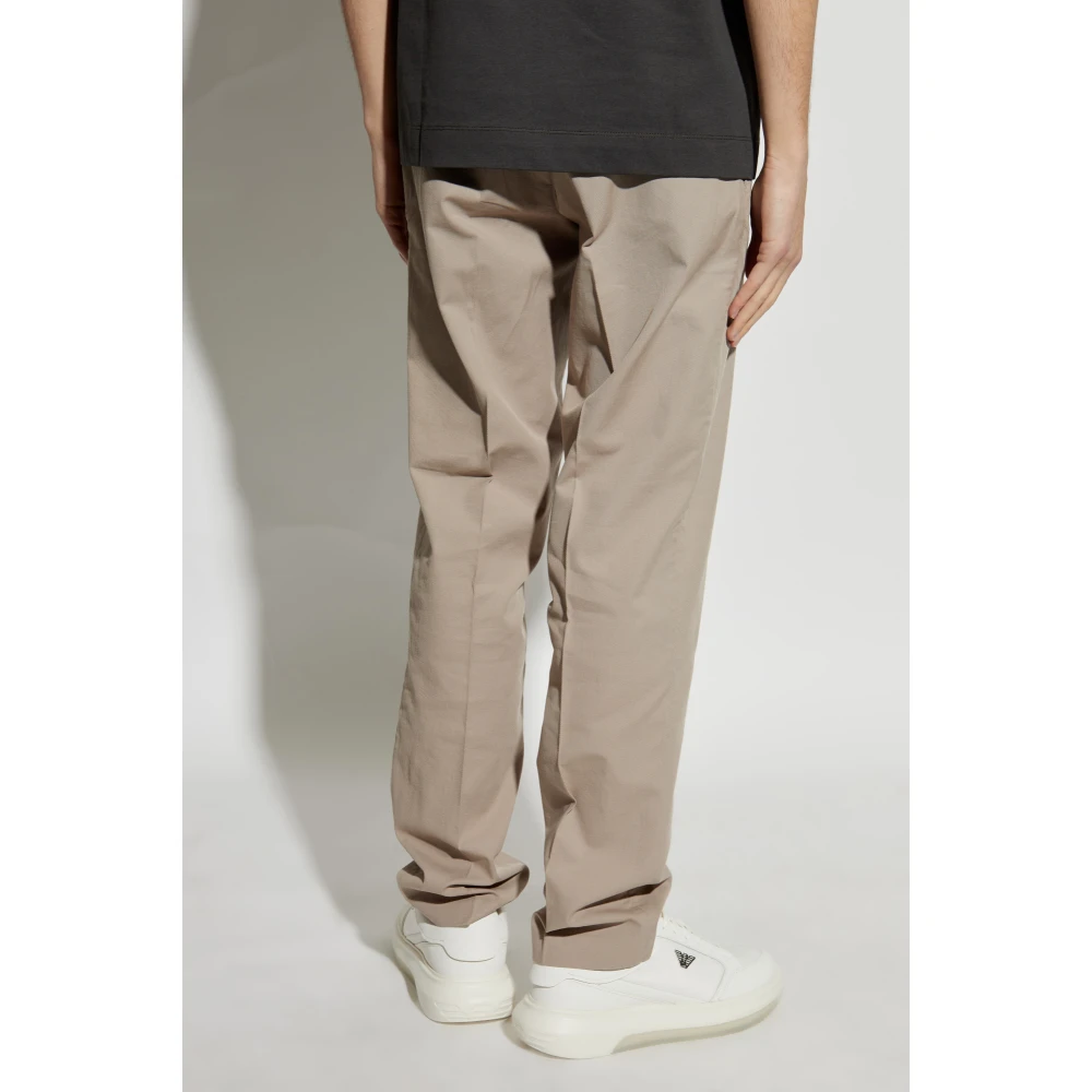 Emporio Armani Broek met licht toelopende pijpen Gray Heren