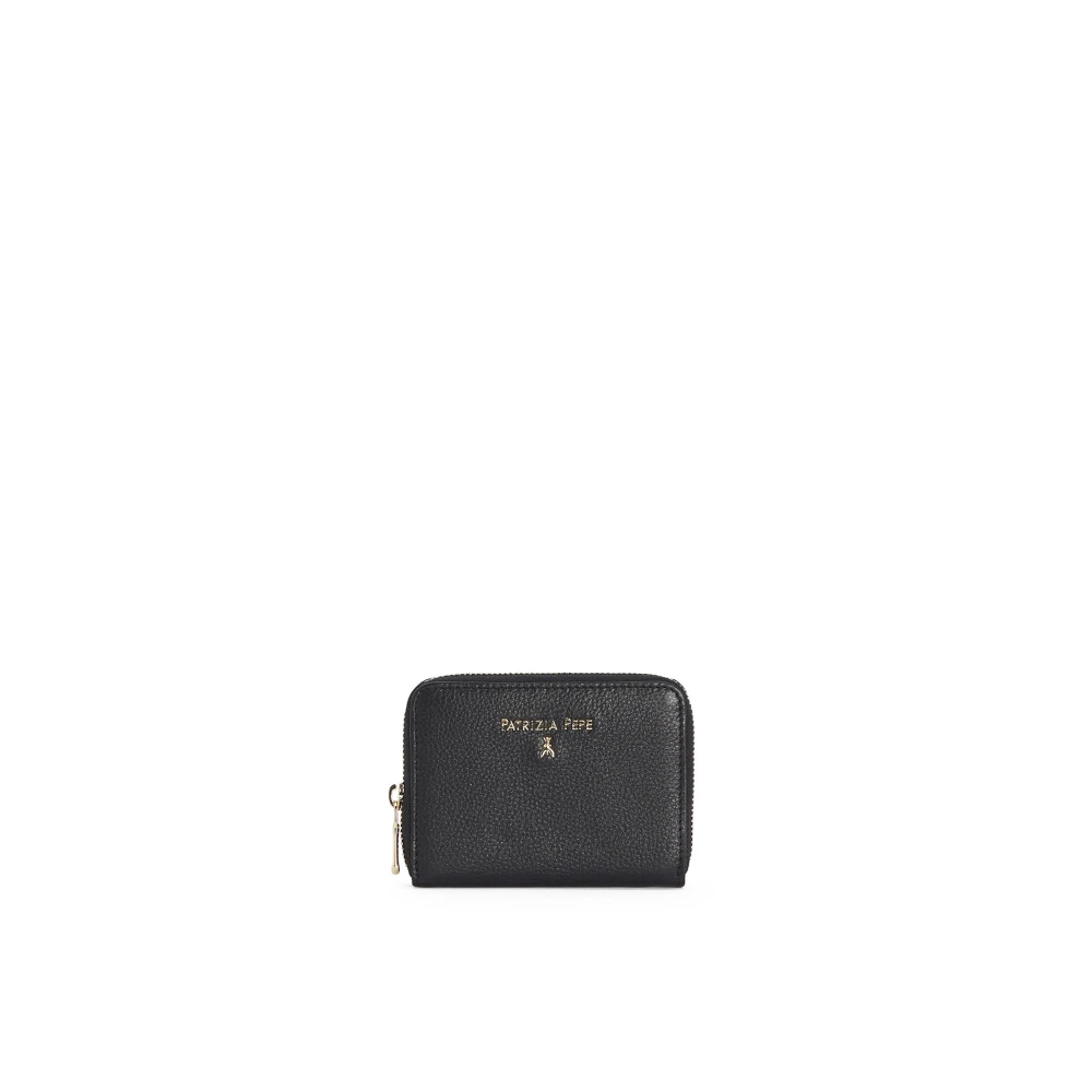 Patrizia Pepe Vrouw Zwart Essential Medium Zip-Around Portemonnee
