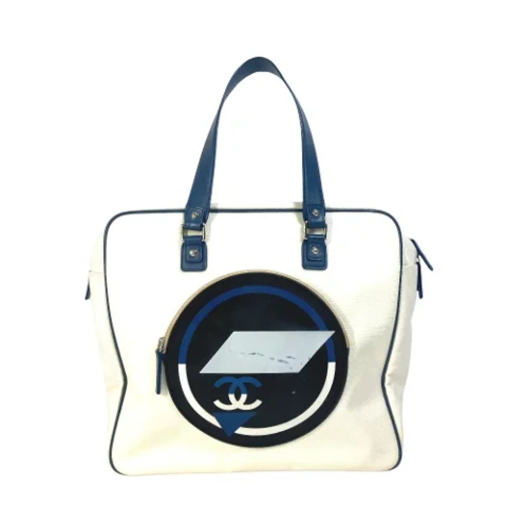 Chanel Vintage Pre-owned Canvas totes White Dames