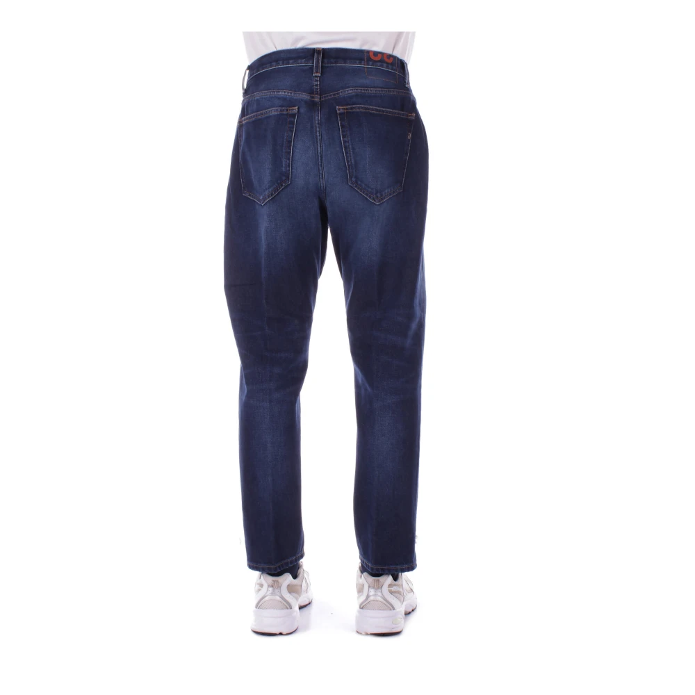 Dondup Denim Jeans met Logo Achterzak Blue Heren