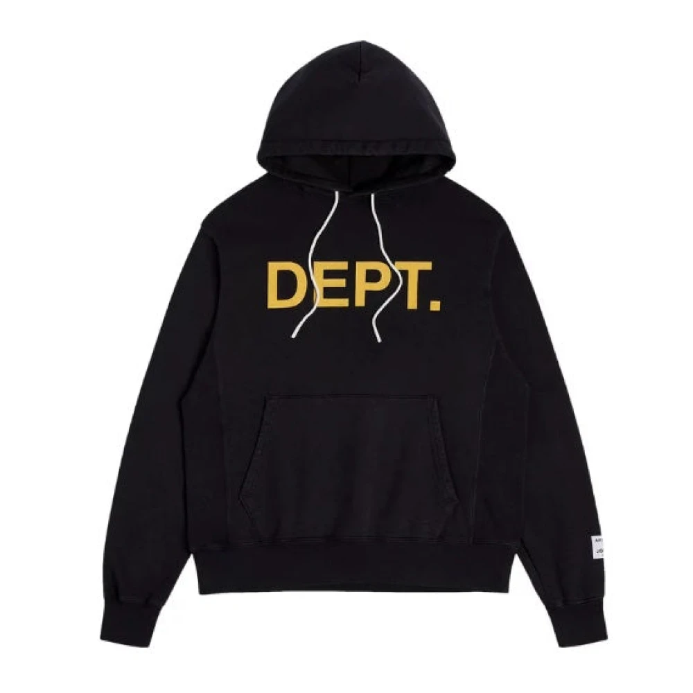 Gallery Dept. Zwarte Pullover Hoodie met Kangaroo Zak Black Heren