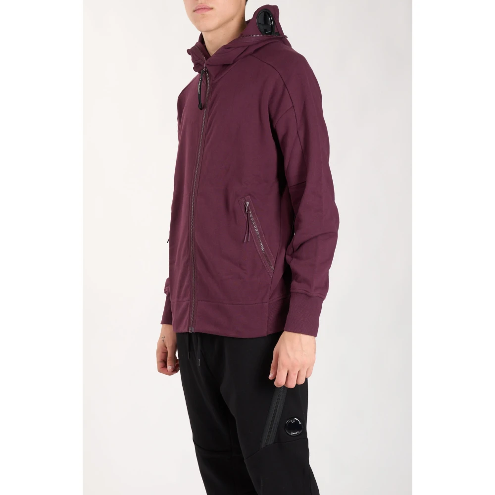 C.P. Company Hoodie met Lens Detail Purple Heren