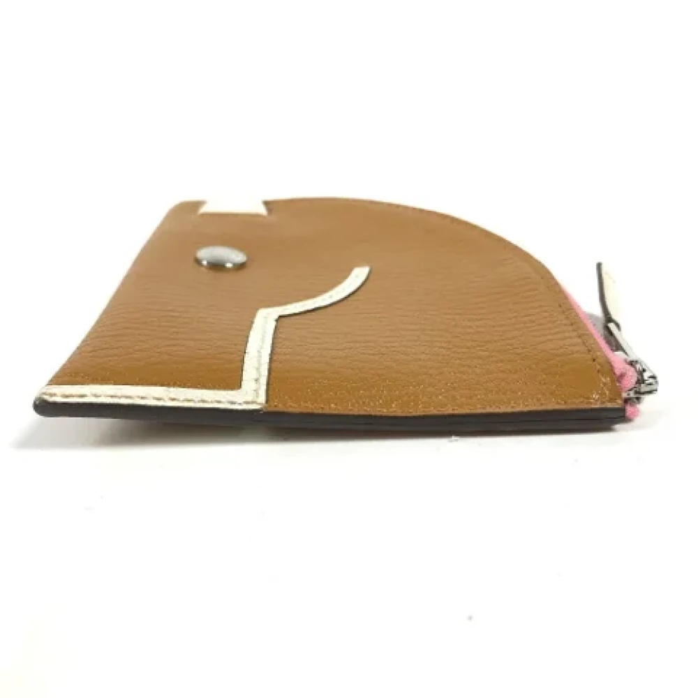 Hermès Vintage Pre-owned Leather wallets Brown Dames