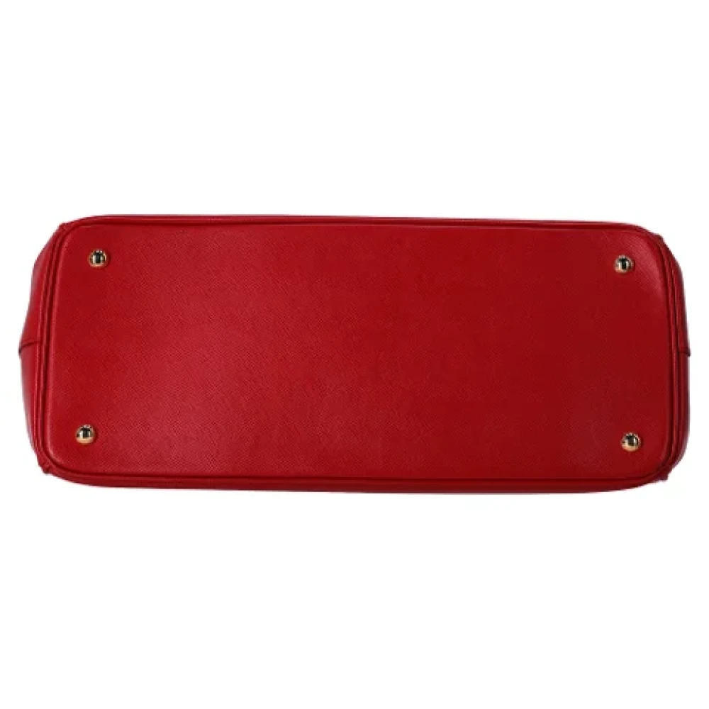 Prada Vintage Pre-owned Leather handbags Red Dames