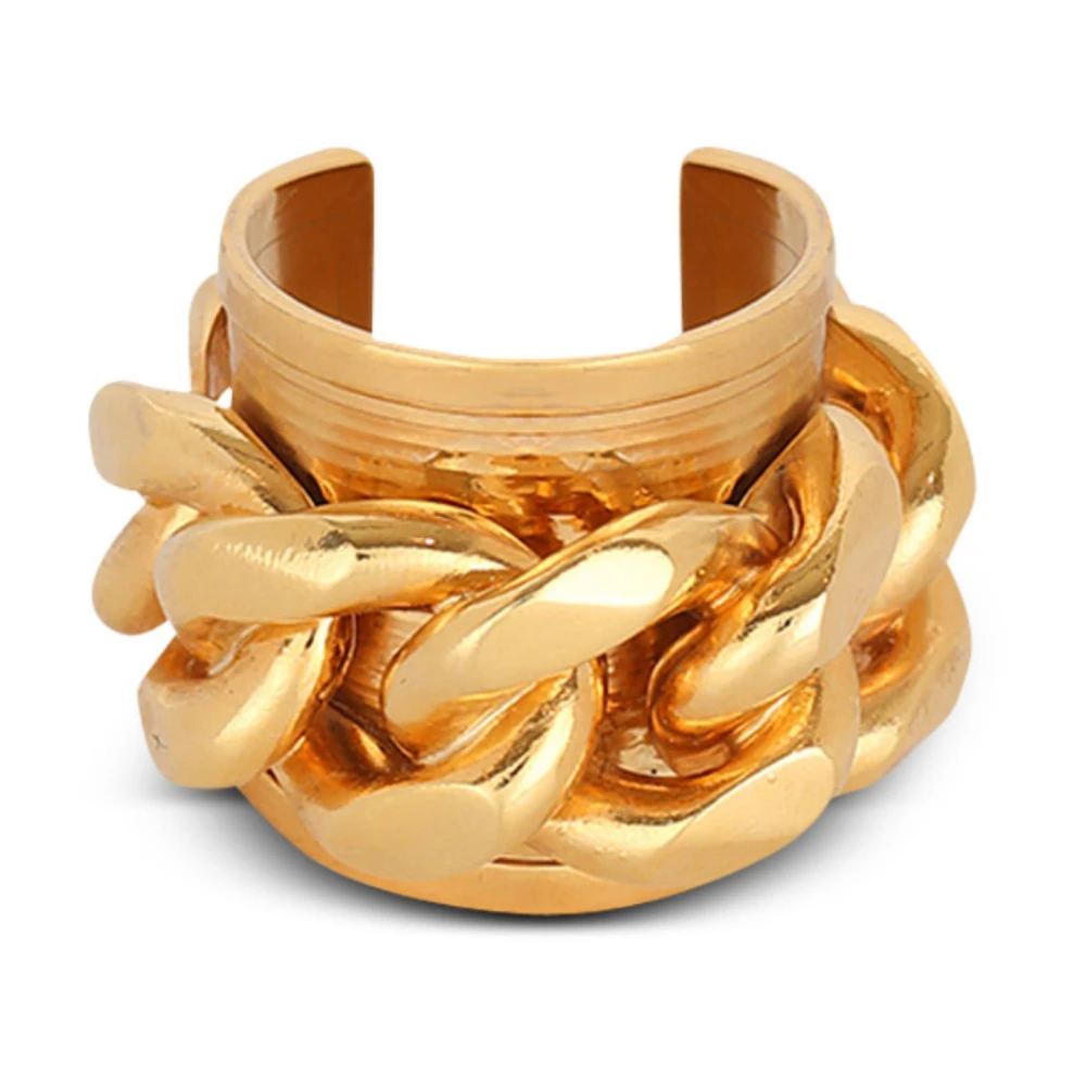 Balmain Donna Giallo - Anello Catena In Ottone - Accessories - S