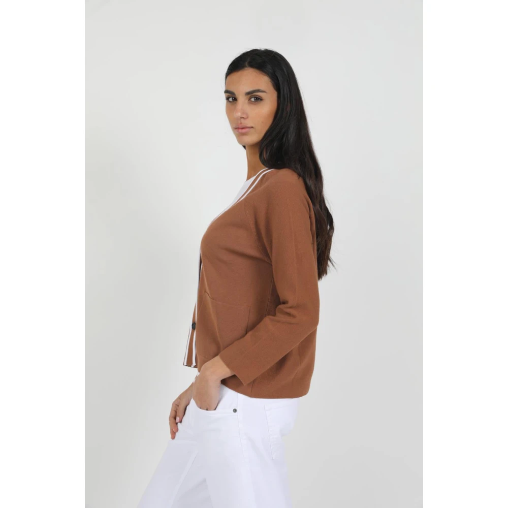 Gran Sasso Stijlvol Vest Brown Dames