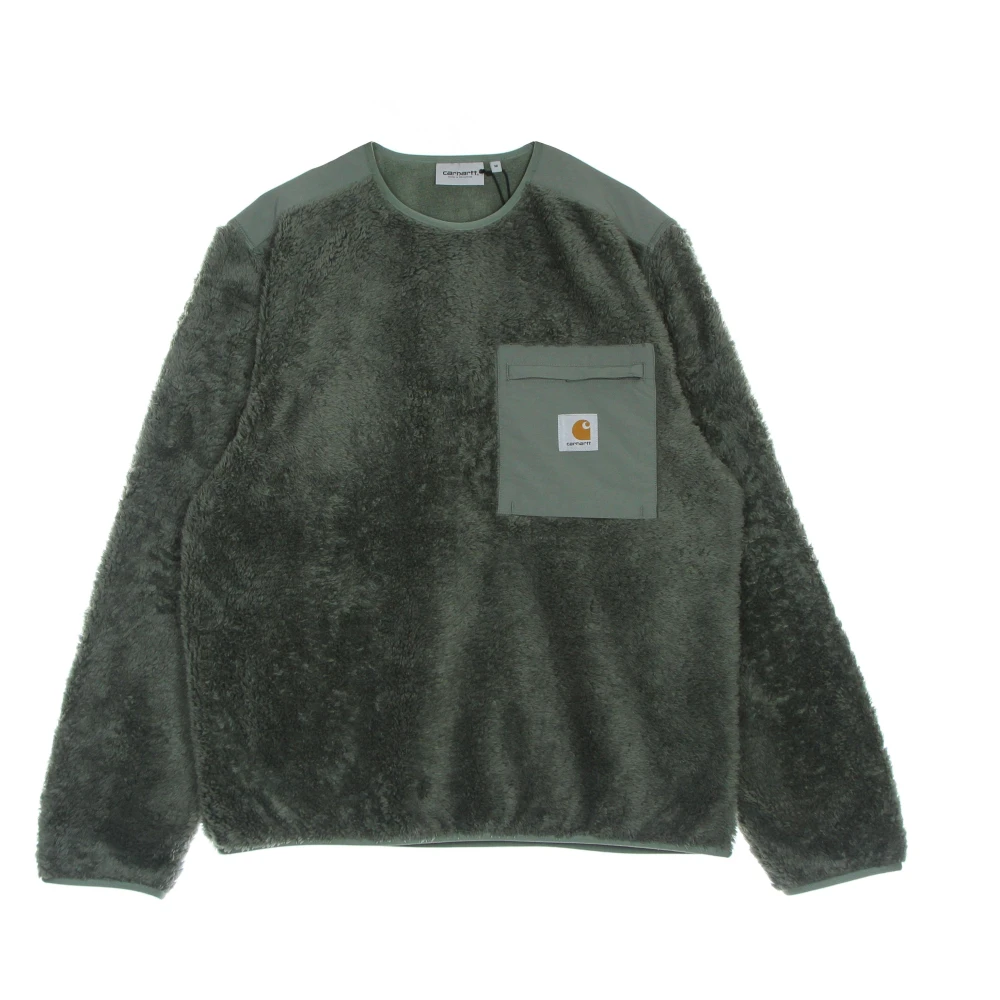 Carhartt WIP Thyme Crewneck Sweatshirt met ritssluiting zak Green Heren