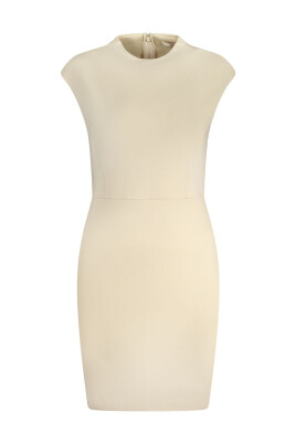 beige-viscose-dress