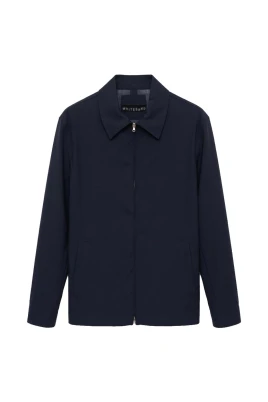 Pinstripe Zip Jacket