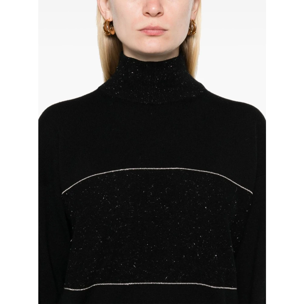 PESERICO Stijlvolle I05 Maglia Top Black Dames