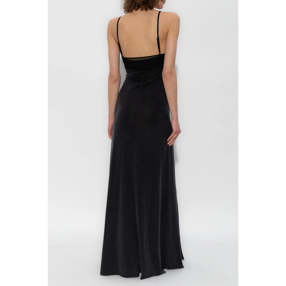 Versace Jeans Couture Jurk met bandjes Black Dames