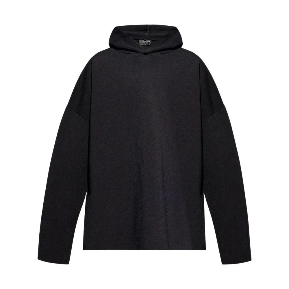 Balenciaga Relaxed-fitting hoodie Black, Herr