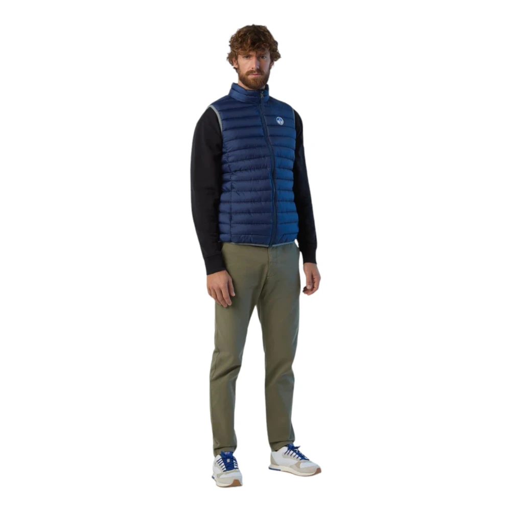 North Sails Stijlvolle Mouwloze Jas voor Mannen Blue Heren