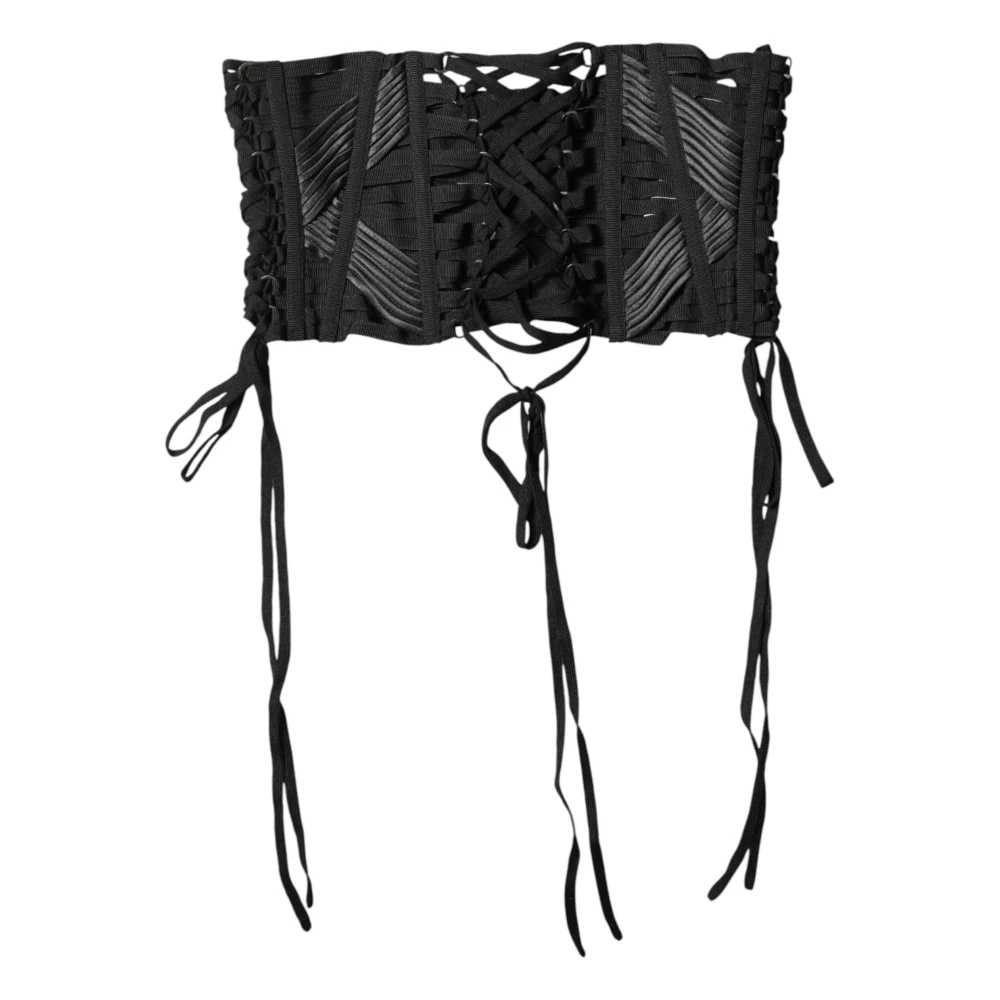 Dolce & Gabbana Women's Black Corset Belt