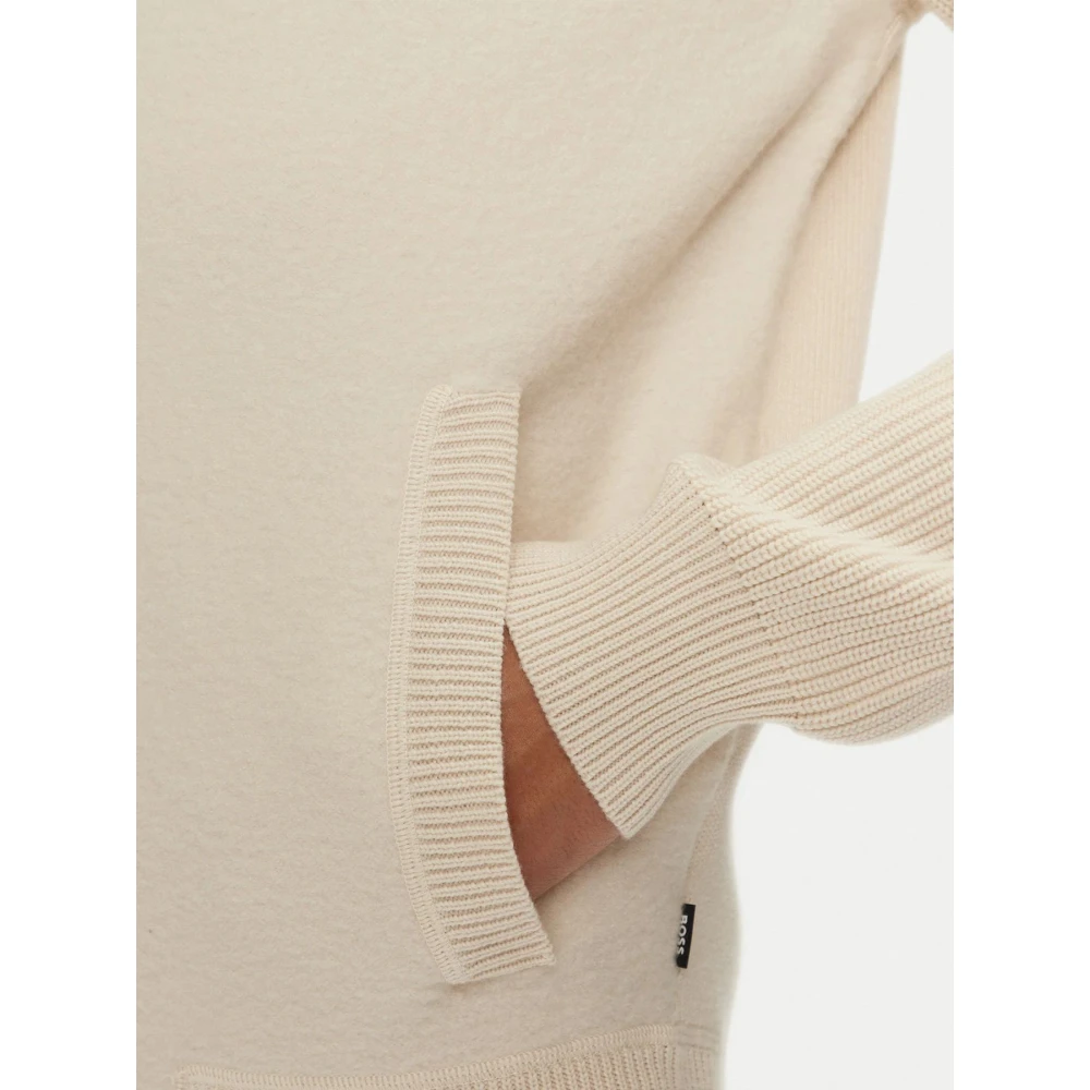 Boss Witte Lana Cardigan Emeraviglio White Heren