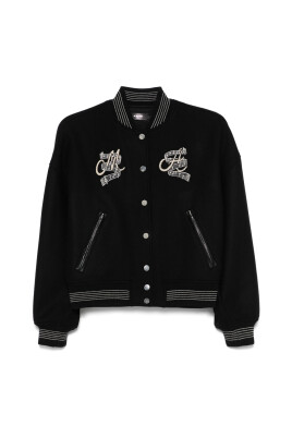 black-ribbed-outerwear-with-logo-embroidery