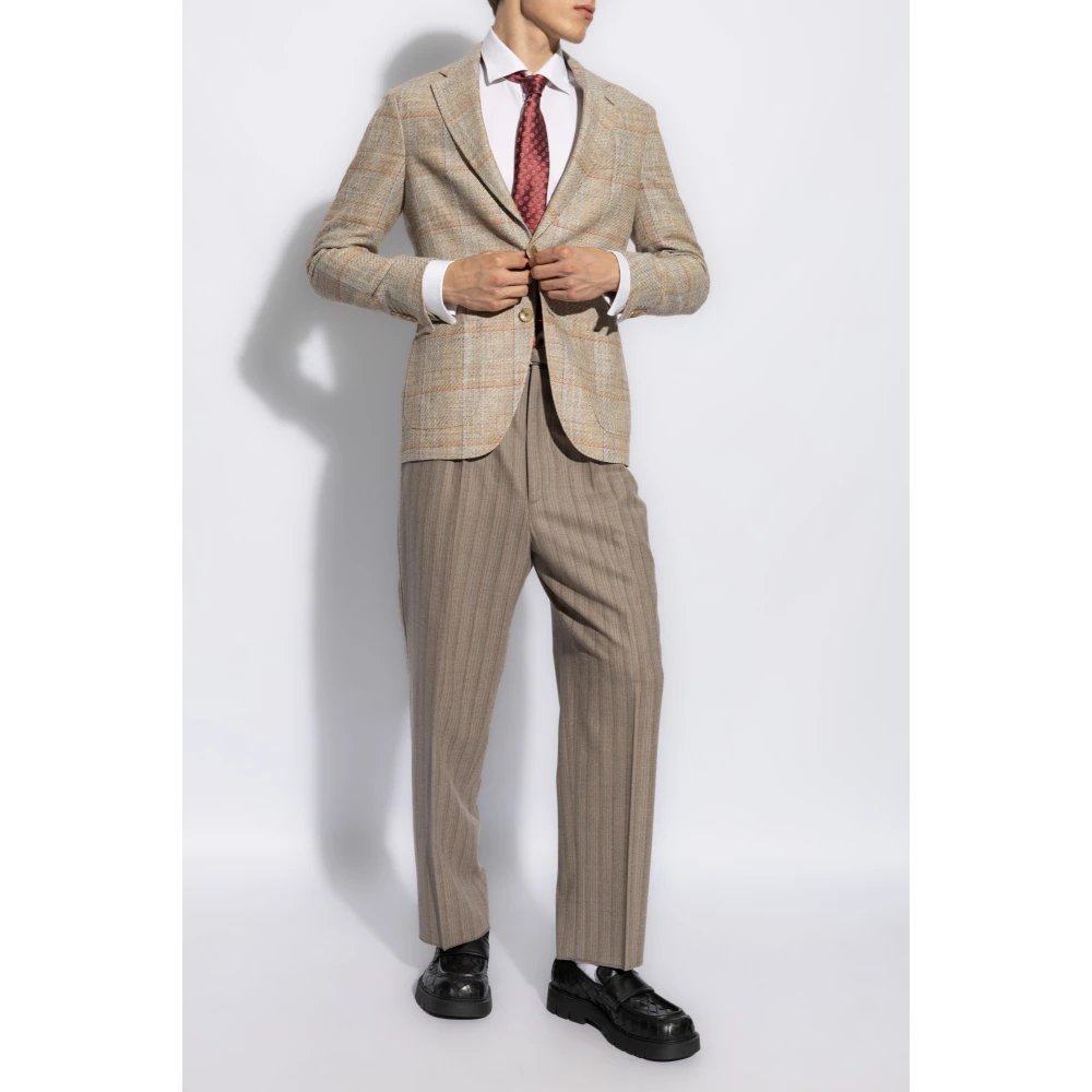 ETRO Geruit Patroon Blazer Multicolor Heren