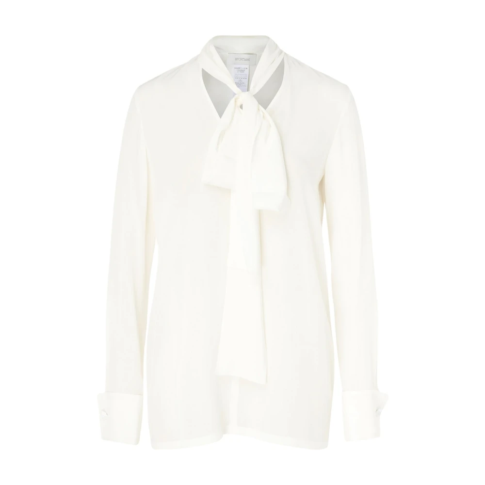 Sportmax Silke Vit Blus White, Dam