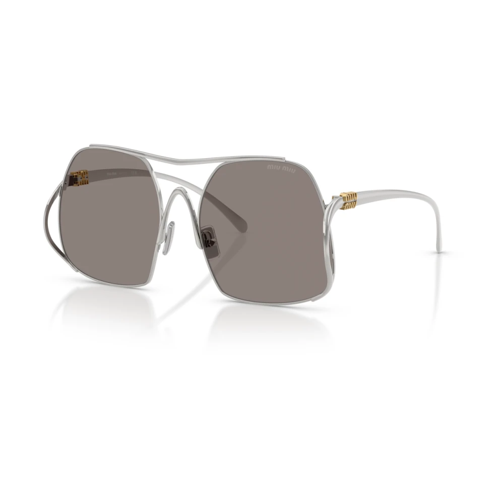 Miu Miu Women's Gray Mu A55s 1Bc80q Sunglasses - Sunglasses - 57 Mm - Accessories