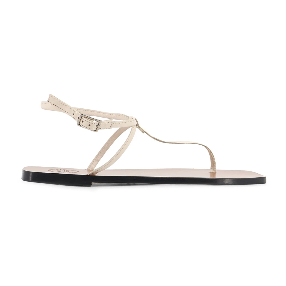 Atp Atelier Women's Beige Alassio Sandals - Flat Sandals - 7 Uk - Shoes