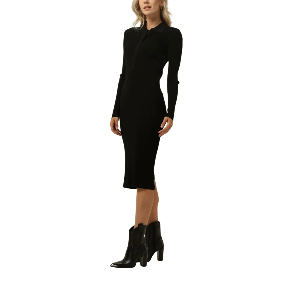 Bruuns Bazaar Celosia Johanna gebreide jurk Black Dames