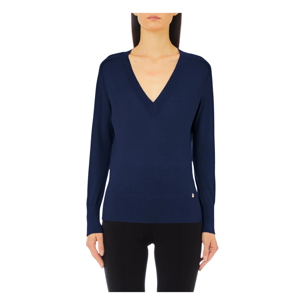 Liu Jo Gesloten hals trui Blue Dames