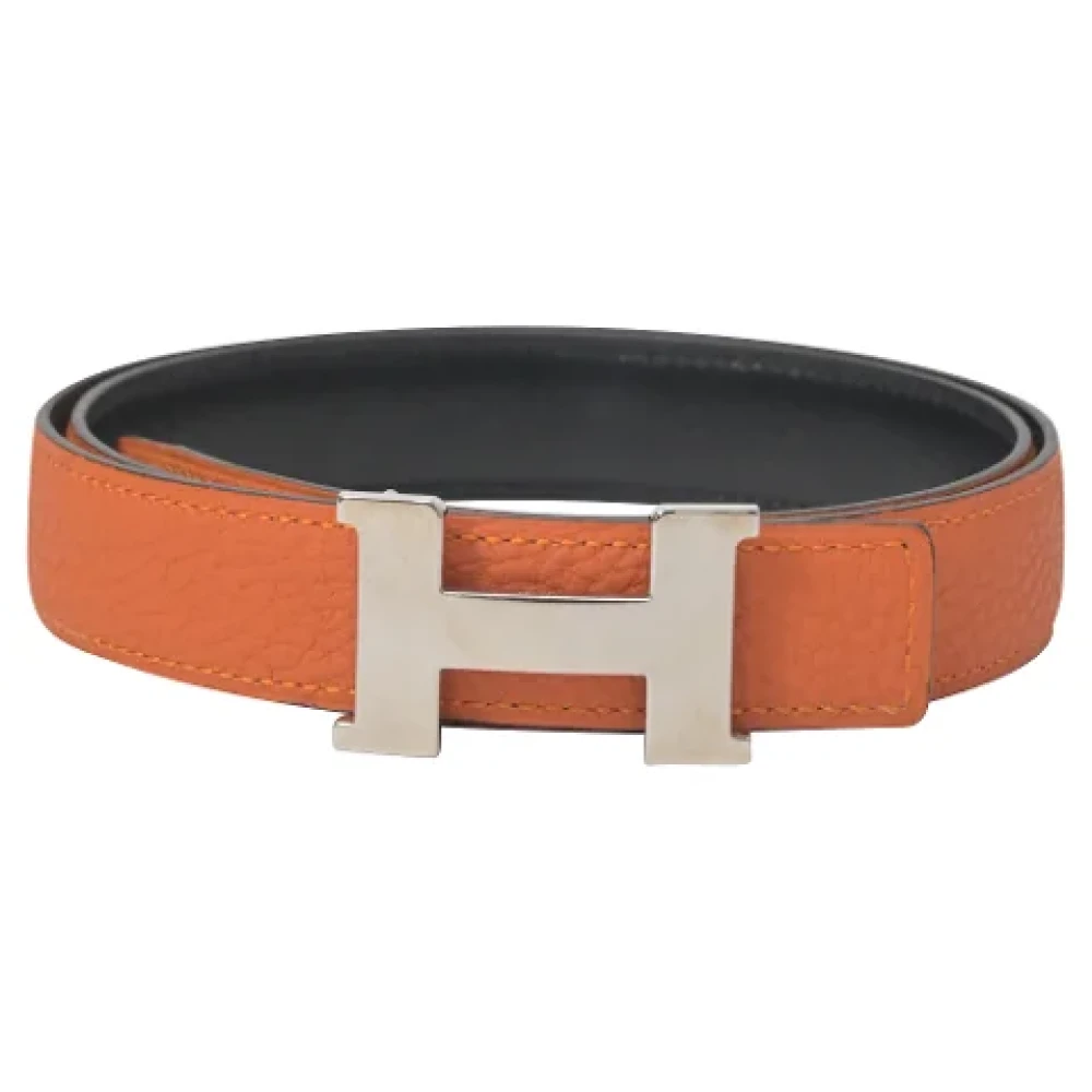 Hermès Vintage Pre-owned Leather belts Orange Dames